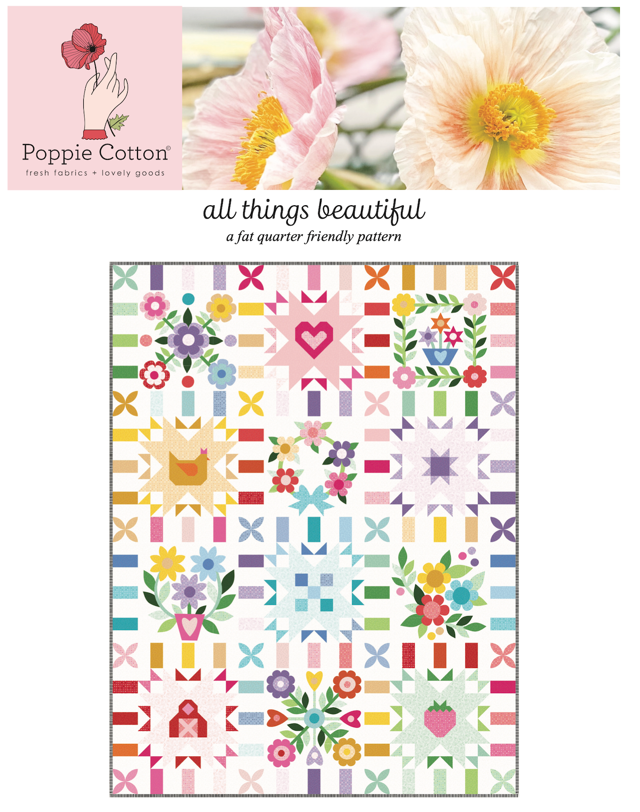 All Things Beautiful Quilt Project, COMPLETE KIT - Good Vibes Quilt Shop