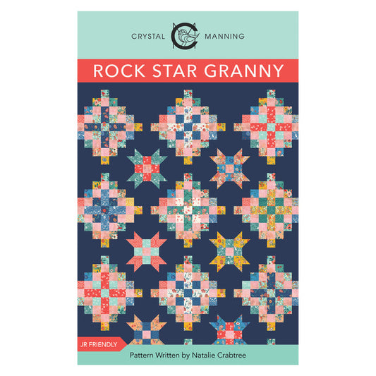 Rock Star Granny quilt pattern front cover by Crystal Manning, CMA 877