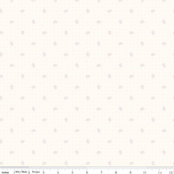 Bee Backgrounds Daisy Pink fabric by Riley Blake Designs C6380-PINK