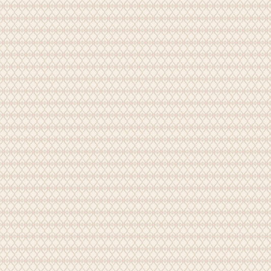 Garden Lattice Buff TS271613 from Tennessee Summer by Samantha Walker for Poppie Cotton, tiny floral centers within a classic lattice design on buff.